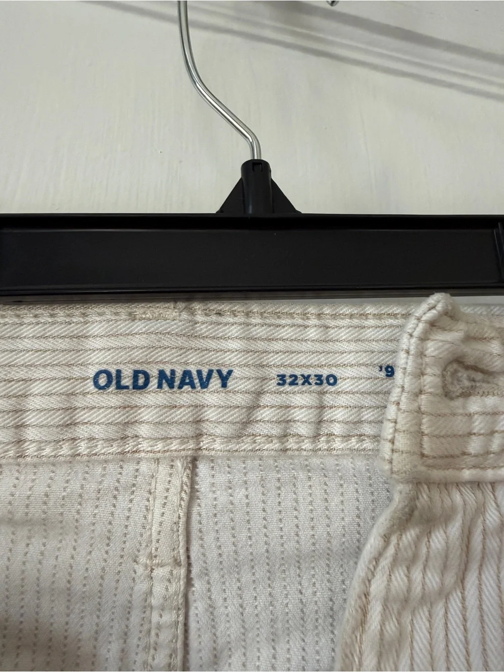 Men's Work Pants in Light Beige Old Navy size 32 x 30 ‘90s straight built flex